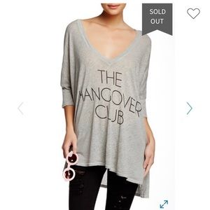 Wildfox Hangover Club Quarter Sleeve Shirt